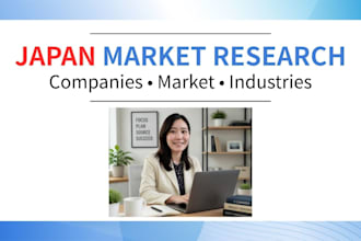 provide japanese company and market research support
