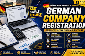 provide german company registration and tax number support