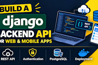 develop a secure django rest API backend