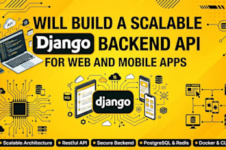 develop a secure django rest API backend