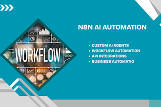 build n8n ai agent automation workflows and custom ai agents