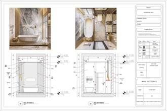 create architectural drawings and material takeoff for construction