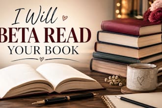 beta read your romance book with detailed feedback