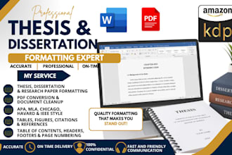 create automatic table of contents for thesis and dissertation