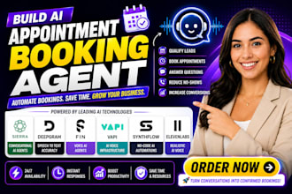 build ai appointment booking agent sierra deepgram fin vapi synthflow elevenlabs