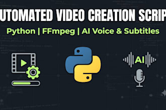 create a python script to automate video creation and shorts