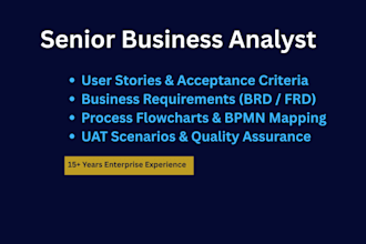 write professional user stories and business requirements