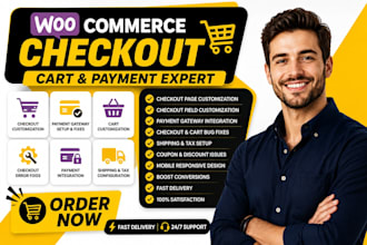 fix woocommerce checkout, cart, payment gateway and woocommerce checkout errors