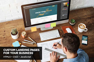 design a high converting landing page in HTML5 and css3