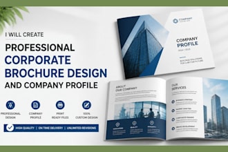 create professional corporate brochure design and company profile