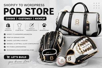 migrate shopify to wordpress pod, zakeke, customily, glove configurator