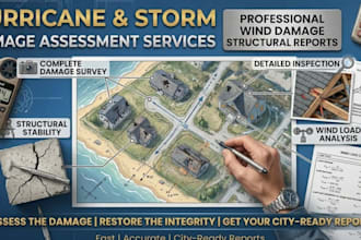 do hurricane storm damage assessment structural report wind damage