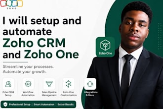 setup and automate zoho CRM and zoho one