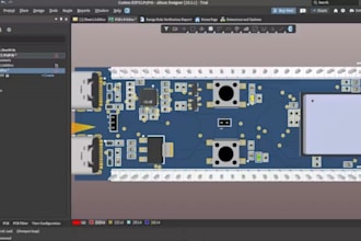 design a esp32, esp32 s3, esp8266, wifi, pcb and schematic in kicad or altium