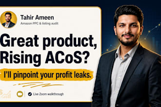 do your amazon ppc account audit and listing audit with zoom call to boost sales