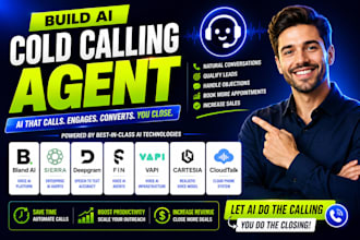 build ai cold calling agent bland ai sierra deepgram fin vapi cartesia cloudtalk