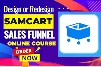 create samcart thrivecart sales funnel online course samcart landing page