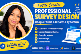 create professional surveys, questionnaires, and google forms for research