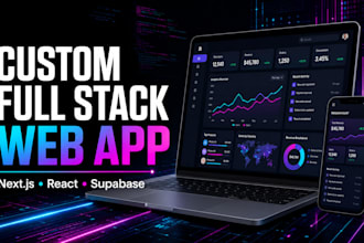 build a costum full stack web app application