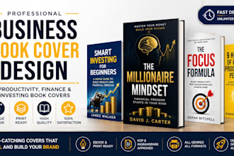 design business book cover, productivity cover, finance and investing book cover
