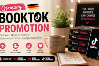 do germany booktok promotion, book marketing, amazon KDP and ebook marketing