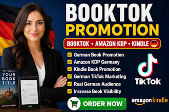 do german booktok promotion, german ebook marketing, german book promotion