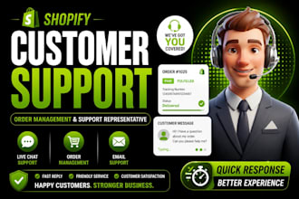 be shopify customer support agent order management and support representative
