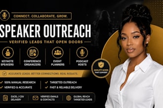 find public speaking leads with conference contacts and speaker outreach