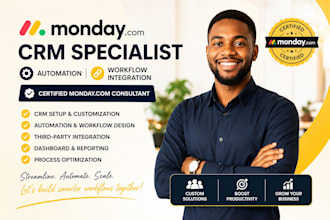 mondaycom CRM specialist mondaycom automation workflow integration  certified