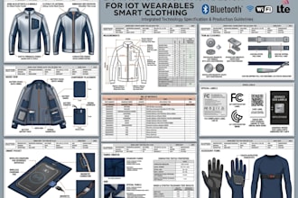 do fashion tech pack design for iot wearables smart clothing bluetooth wifi lte