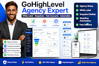 gohighlevel agency expert snapshots white label sub account build automation