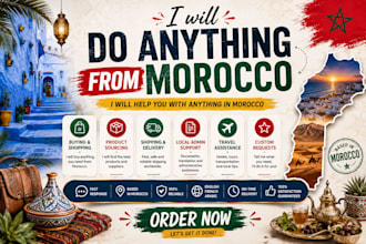 do any service you need from morocco