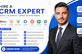 set up zoho crm hubspot gohighlevel close io crm twilio pipedrive jobber