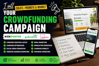 create, optimize, your kickstarter, indiegogo crowdfund