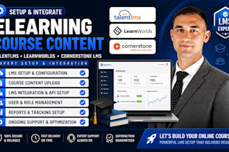 setup elearning course content talentlms learnwords cornerstone lms integration