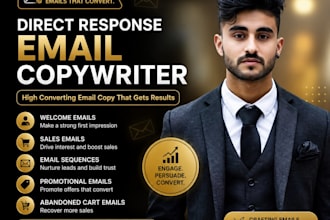 write high converting plain text direct response email copy