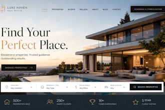 design wix real estate website realtor websit agent website wix property listing