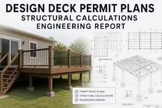 design deck permit plans structural calculations engineering report