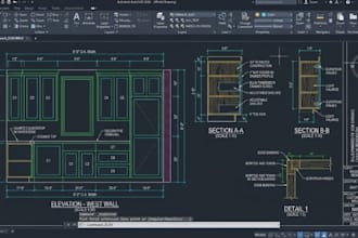 create precise millwork and cabinet shop drawings in autocad