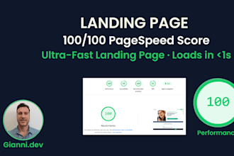 build an ultra fast landing page in astro js with 95 plus pagespeed score