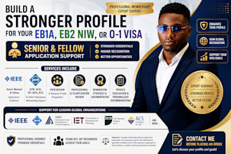 help you prepare ieee iet bcs senior or fellow application for eb1 eb2niw