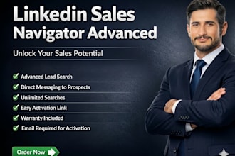 set up linkedin sales navigator for b2b prospecting