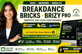fix or build breakdance builder website, blocksy website builder, bricks builder