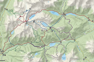 design hiking, trail, cycling, wayfinding and tourist map