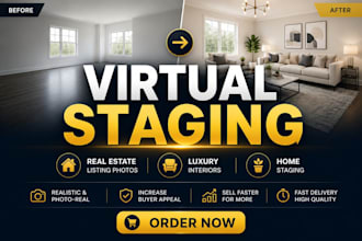 do real estate virtual staging, home staging, interior visualization
