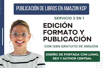 edita, formatea y publica tu libro en amazon kindle KDP book publishing