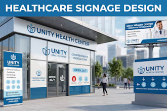 design healthcare storefront medical banner clinic signage medical billboard