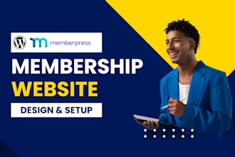 build wordpress membership or subscription site with memberpress and learndash