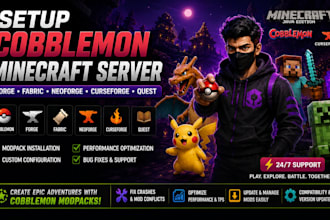setup cobblemon minecraft server modpack forge fabric neoforge curseforge quest