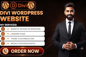 customize or redesign divi wordpress website divi theme clone divi 5 website